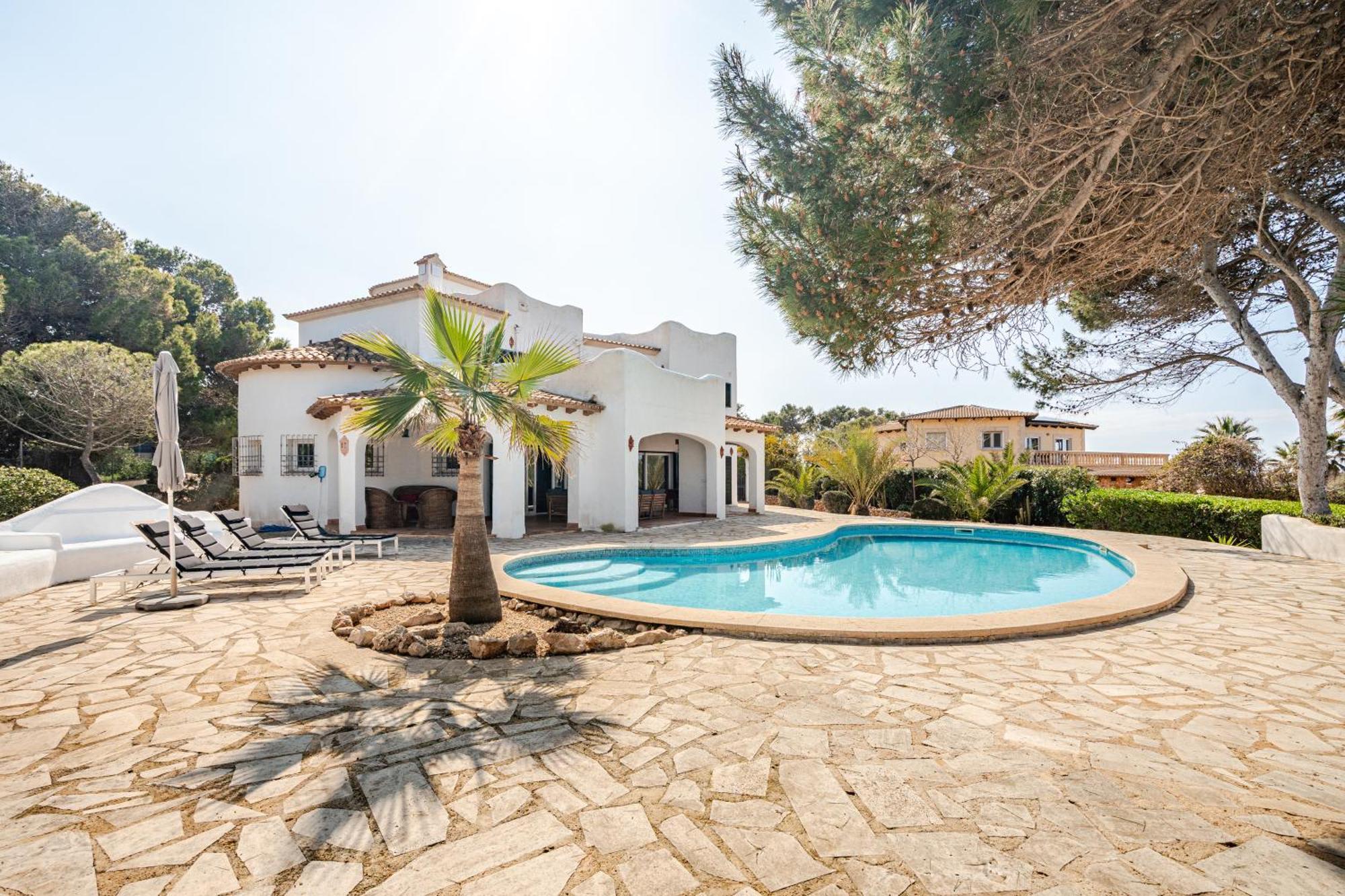 Gigantische Villa Mit Meerblick, Panoramablick & Pool-Oase Cala Pi  Extérieur photo