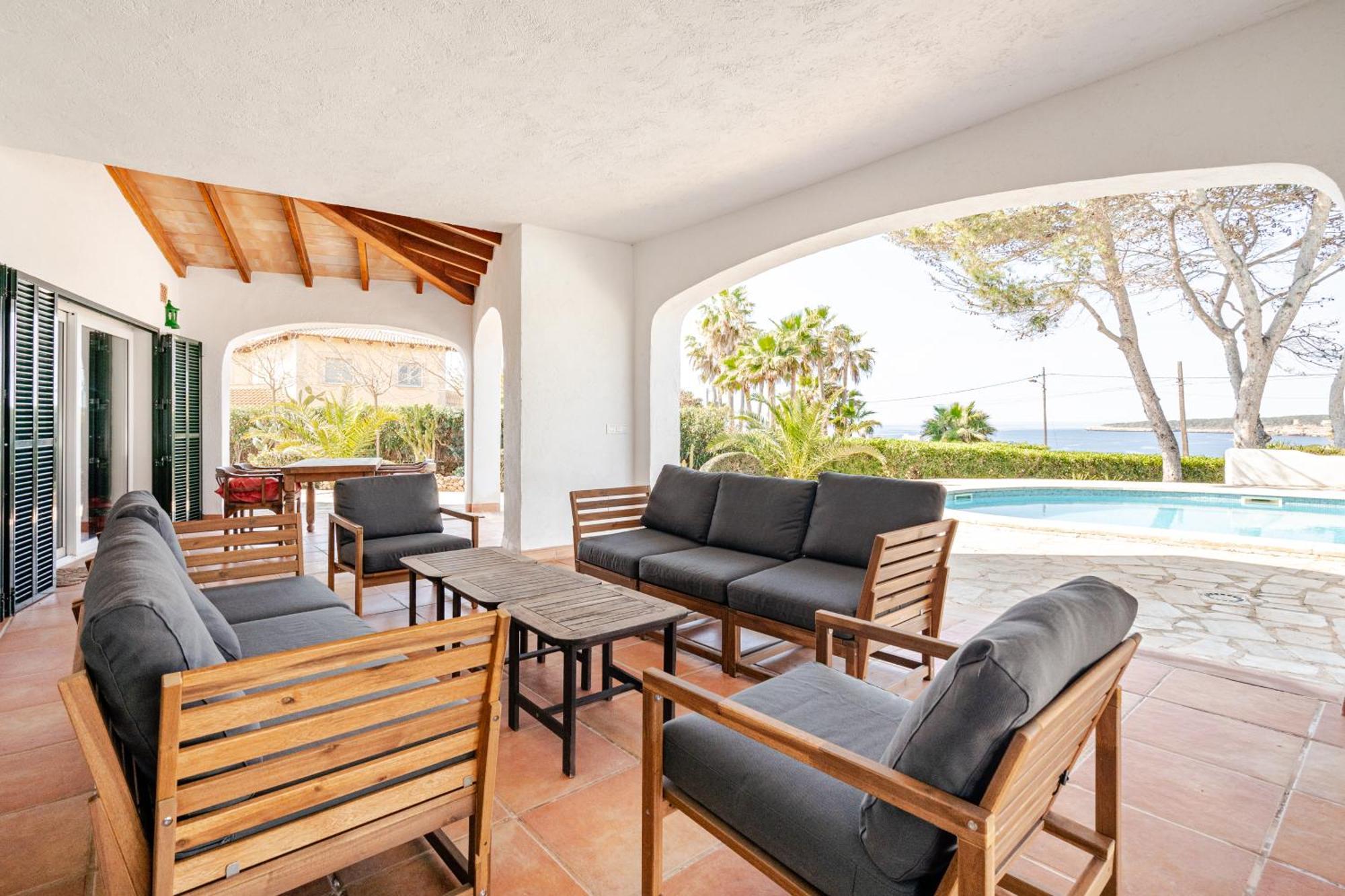 Gigantische Villa Mit Meerblick, Panoramablick & Pool-Oase Cala Pi  Extérieur photo